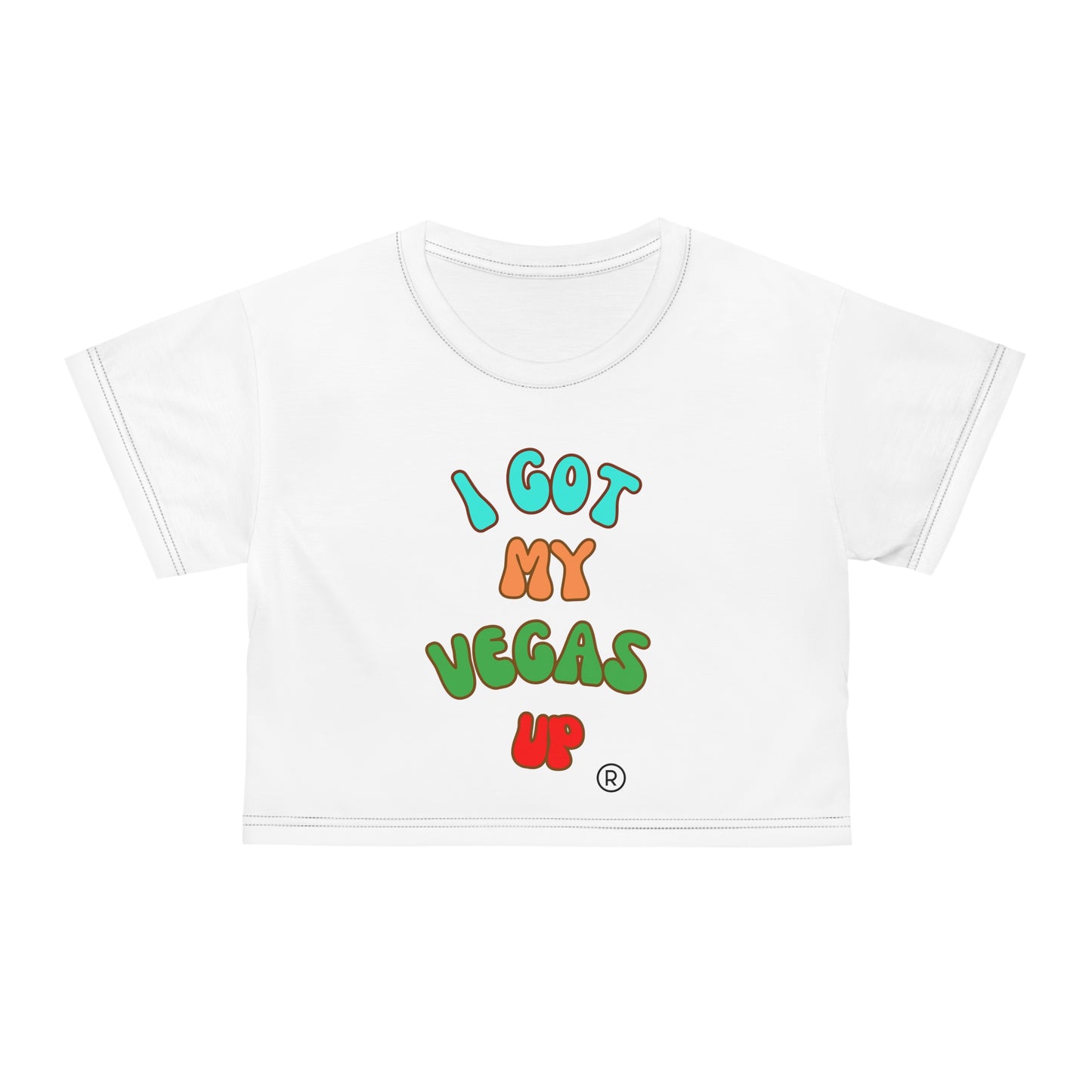 Your Get Yo Vegas Up Crop Tee (AOP)