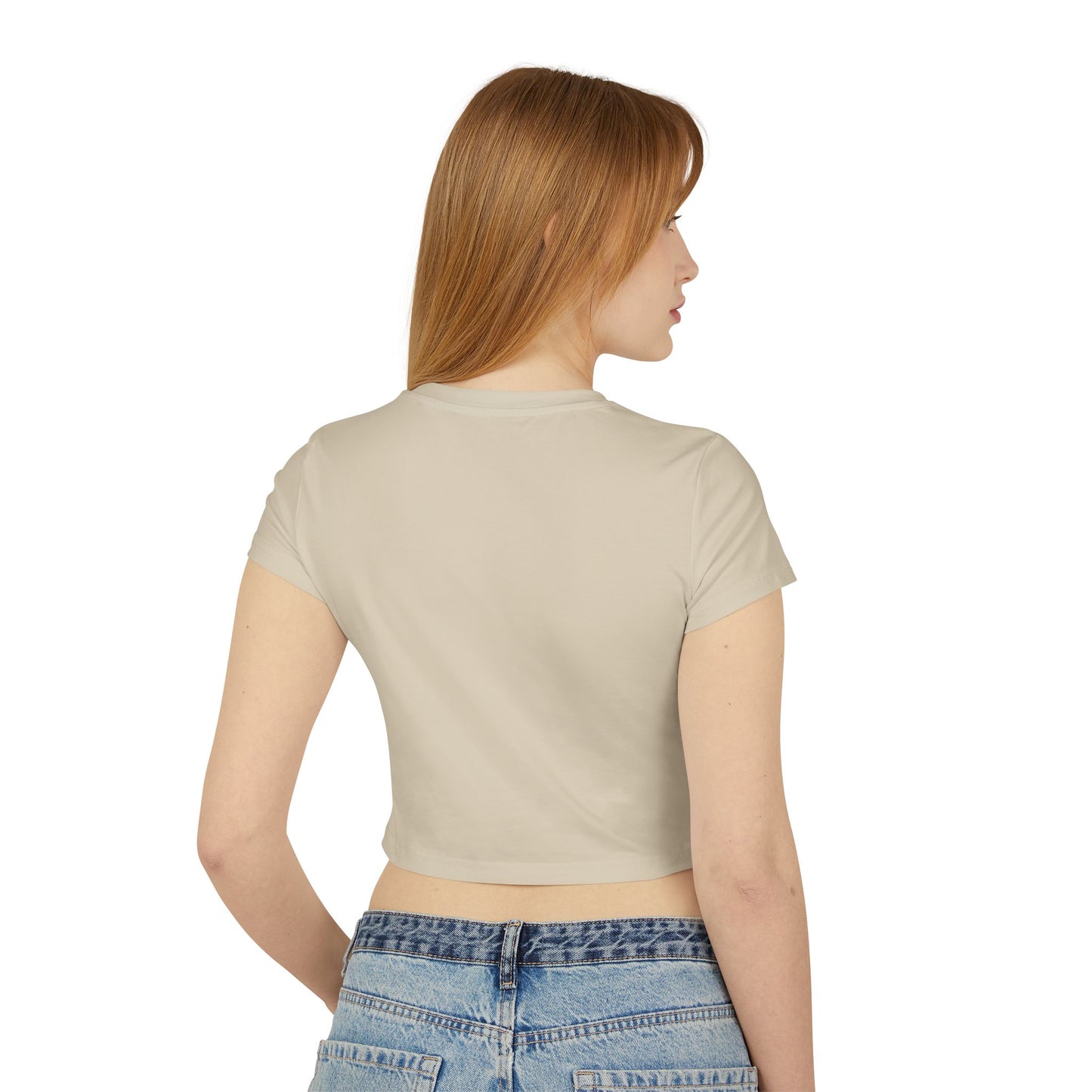 Playful Women's Baby Tee - 'I Got My Vegas Up' Graphic Crop Top