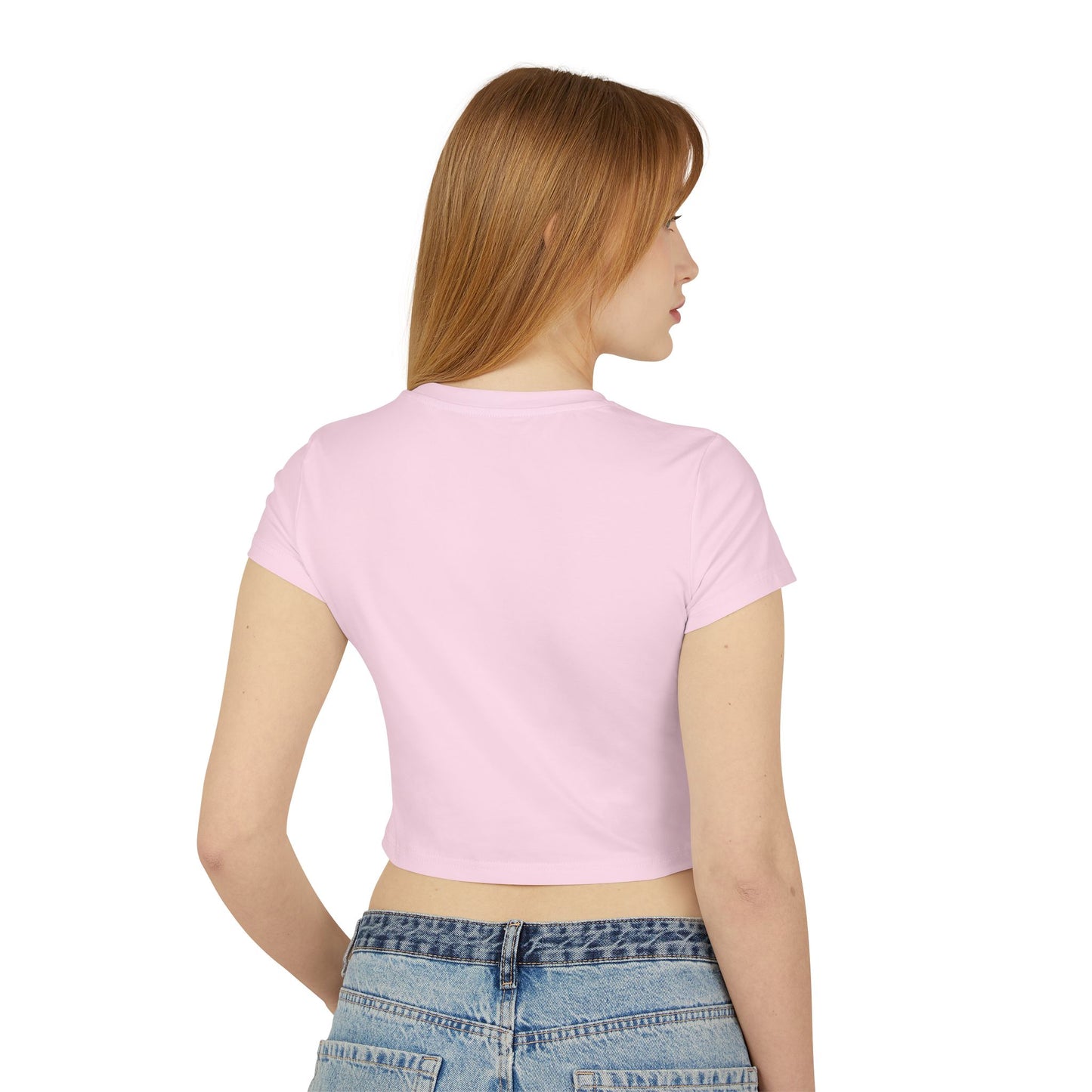 Playful Women's Baby Tee - 'I Got My Vegas Up' Graphic Crop Top
