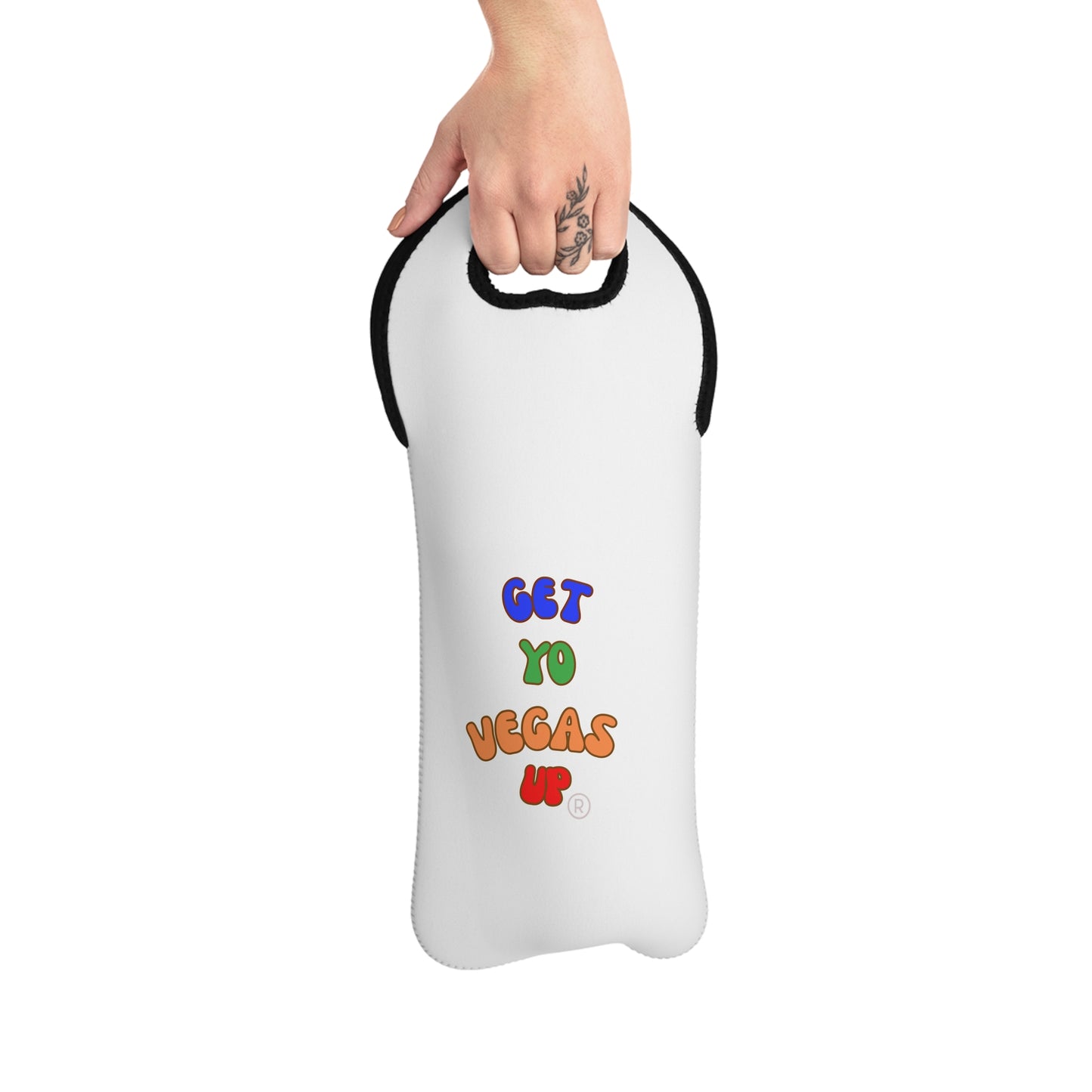 Get Yo Vegas Up Wine Tote Bag - Fun Party Accessory for Wine Lovers
