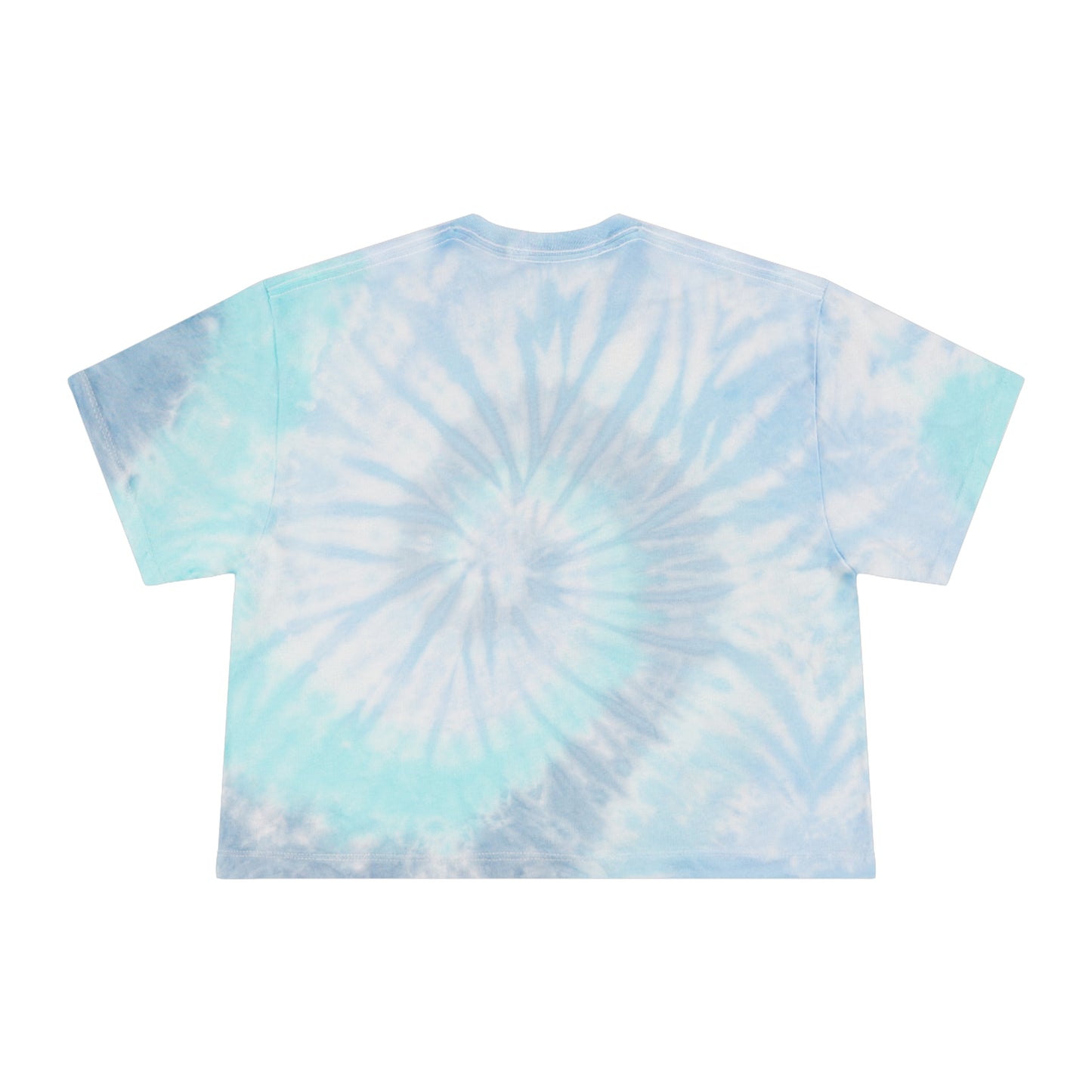 Playful Tie-Dye Crop Tee - "I Got My Vegas Up" - Trendy Women’s Top