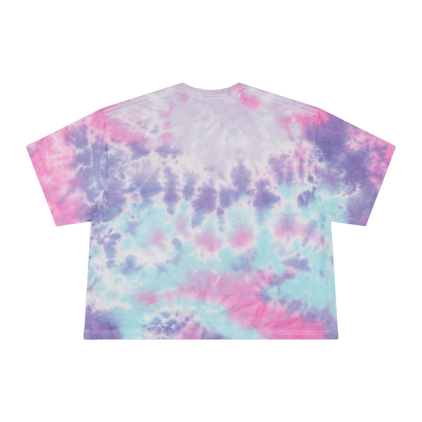 Playful Tie-Dye Crop Tee - "I Got My Vegas Up" - Trendy Women’s Top