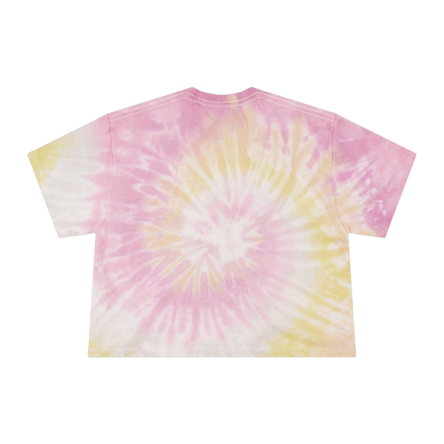 Playful Tie-Dye Crop Tee - "I Got My Vegas Up" - Trendy Women’s Top