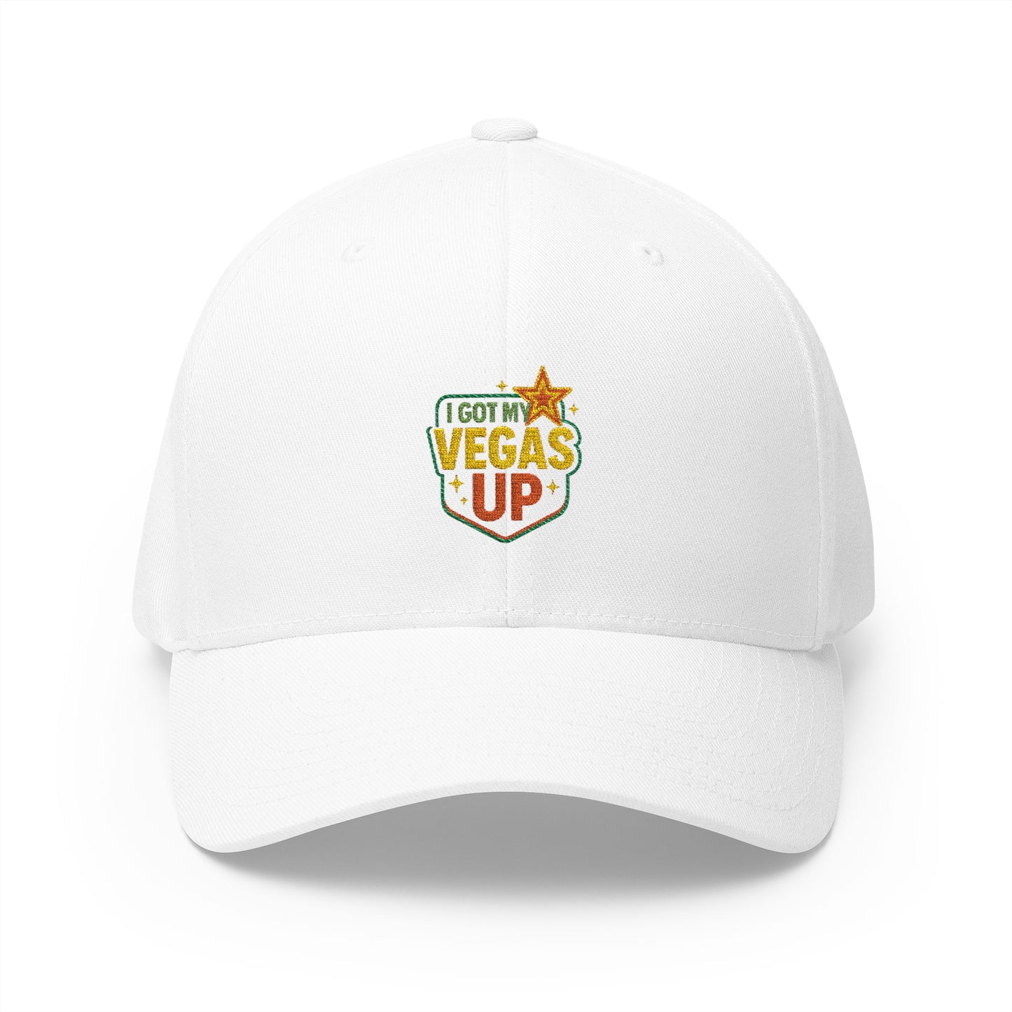 Vegas Up Embroidered Baseball Cap — 'I Got My Vegas Up' Retro Patch